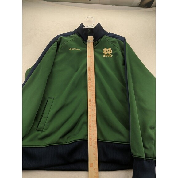 Columbia Omni-Shield Notre Dame Fighting Irish Track Jacket Zip Up Mens XL - Picture 5 of 12